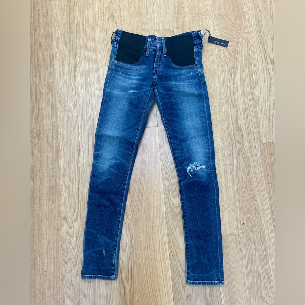 Citizens of humanity racer skinny maternity jeans 25